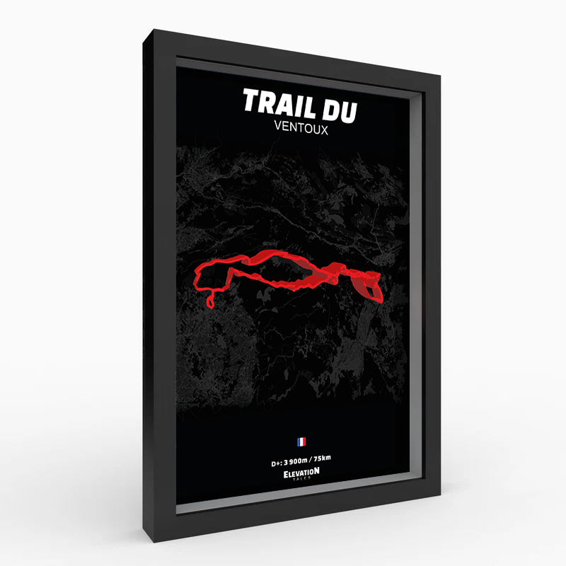 Affiche running 3D - Trail du Ventoux