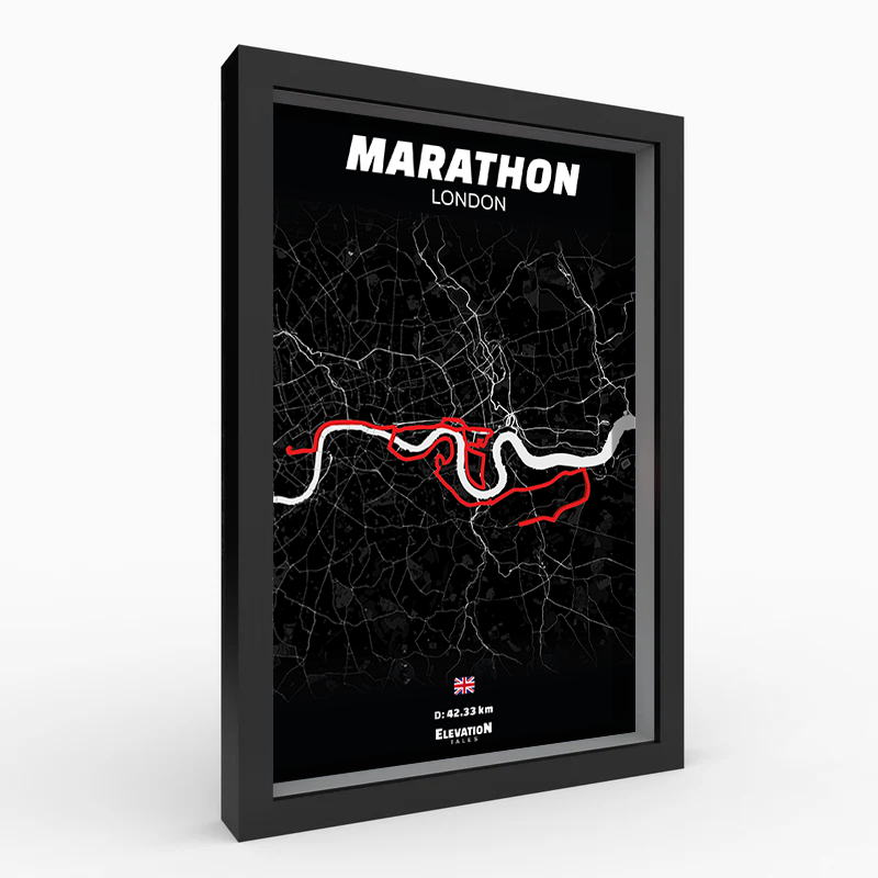 Affiche running 3D - Marathon de Londres
